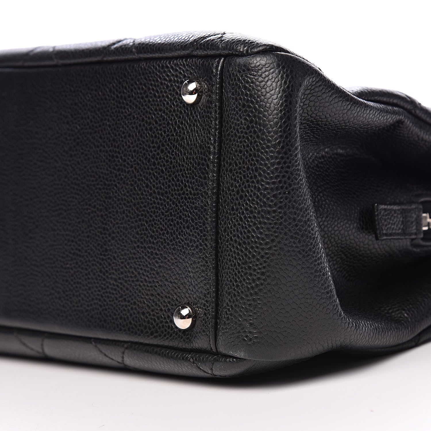 Chanel Caviar Quilted CC Timeless Soft Tote Black 9 of 10