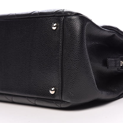 Chanel Caviar Quilted CC Timeless Soft Tote Black 9 of 10