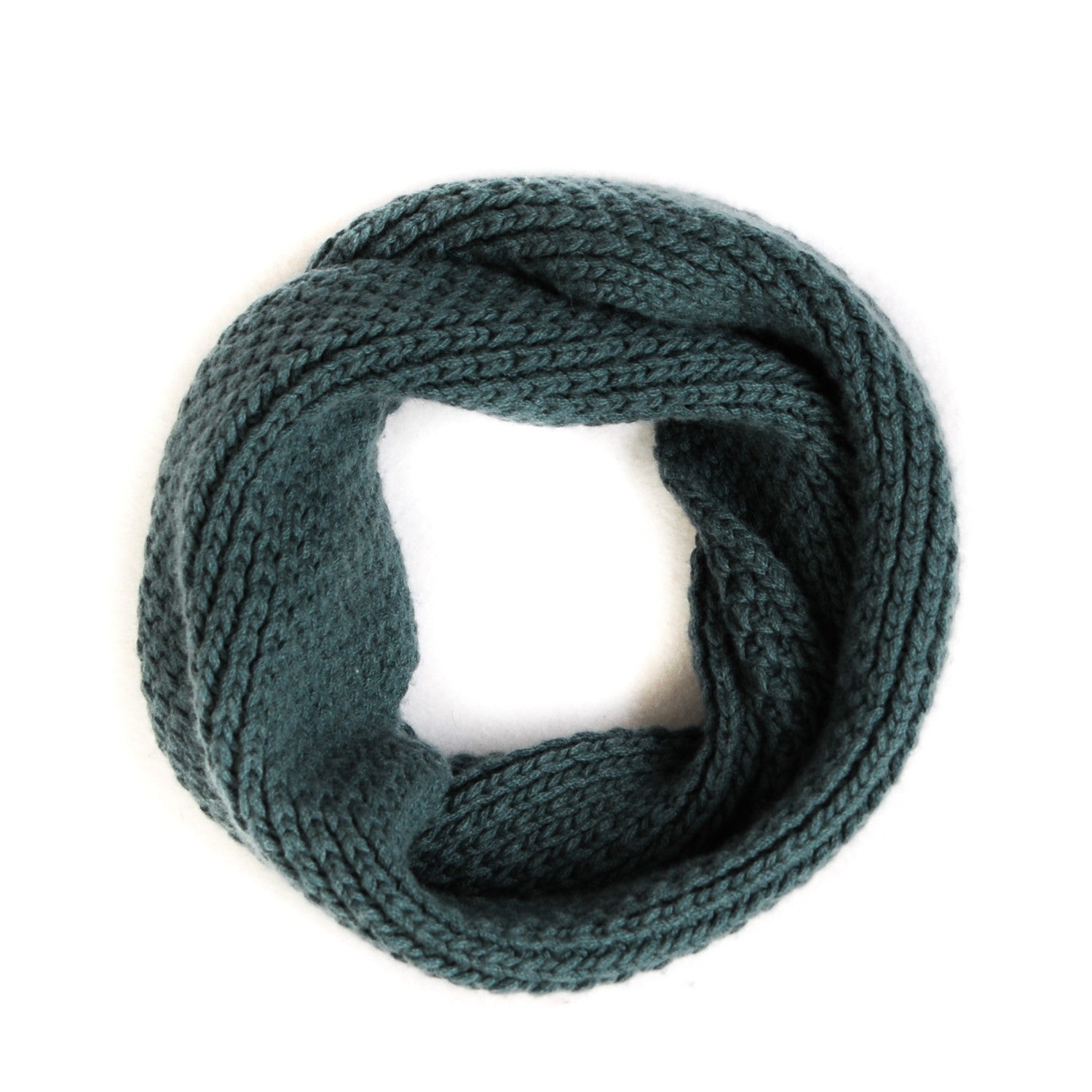 Hermes Woven Cashmere Infinity Scarf Petrol 1 of 4