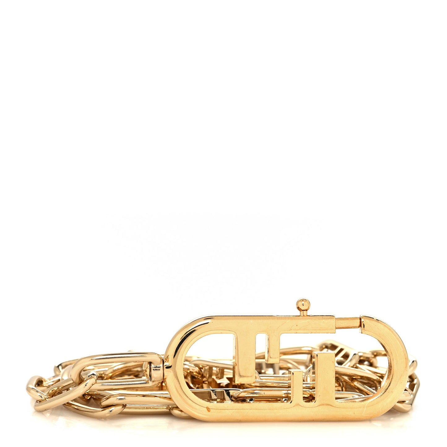 FENDI Metal O'Lock Strap You Gold