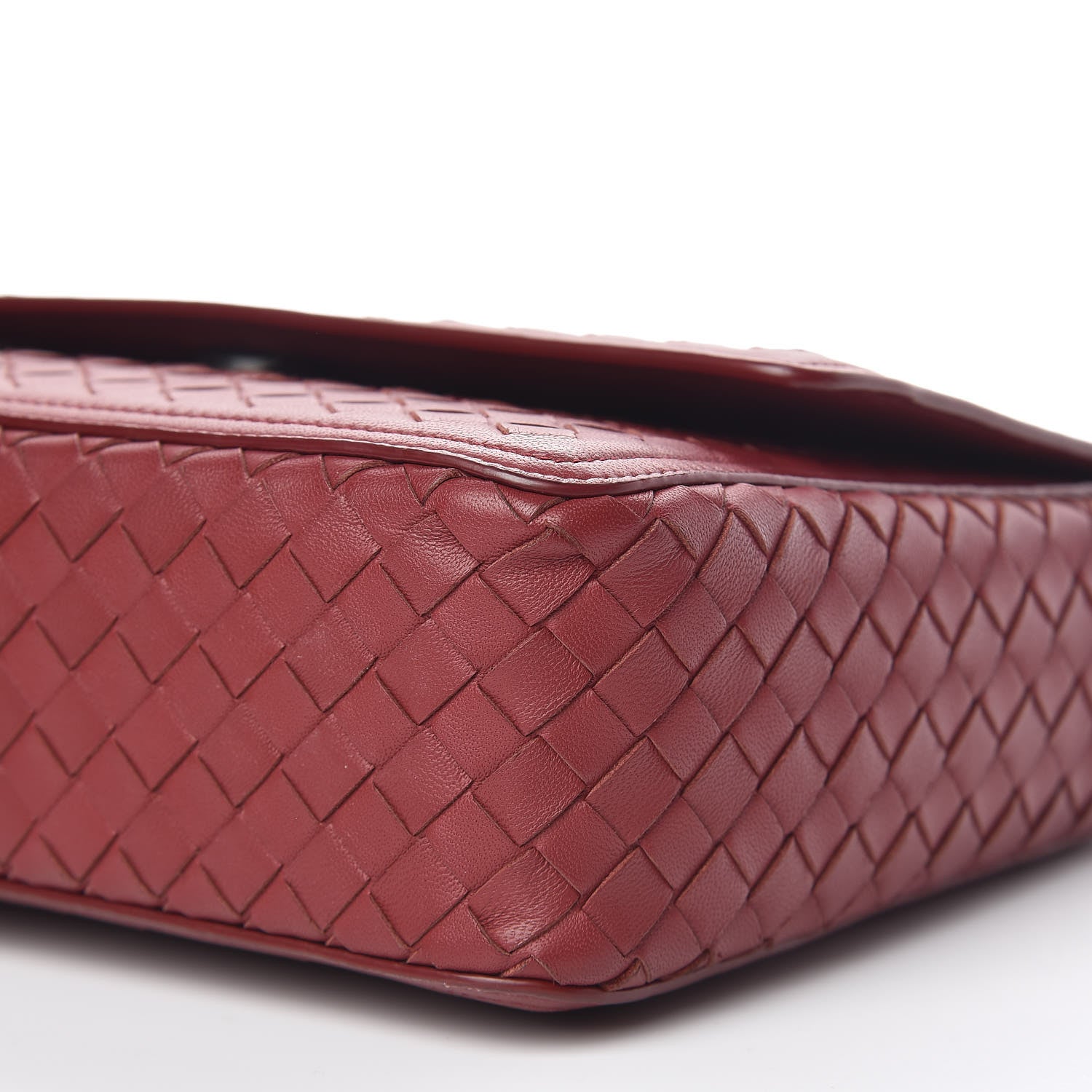 Bottega Veneta Nappa Intrecciato Alumna Bag China Red 7 of 16