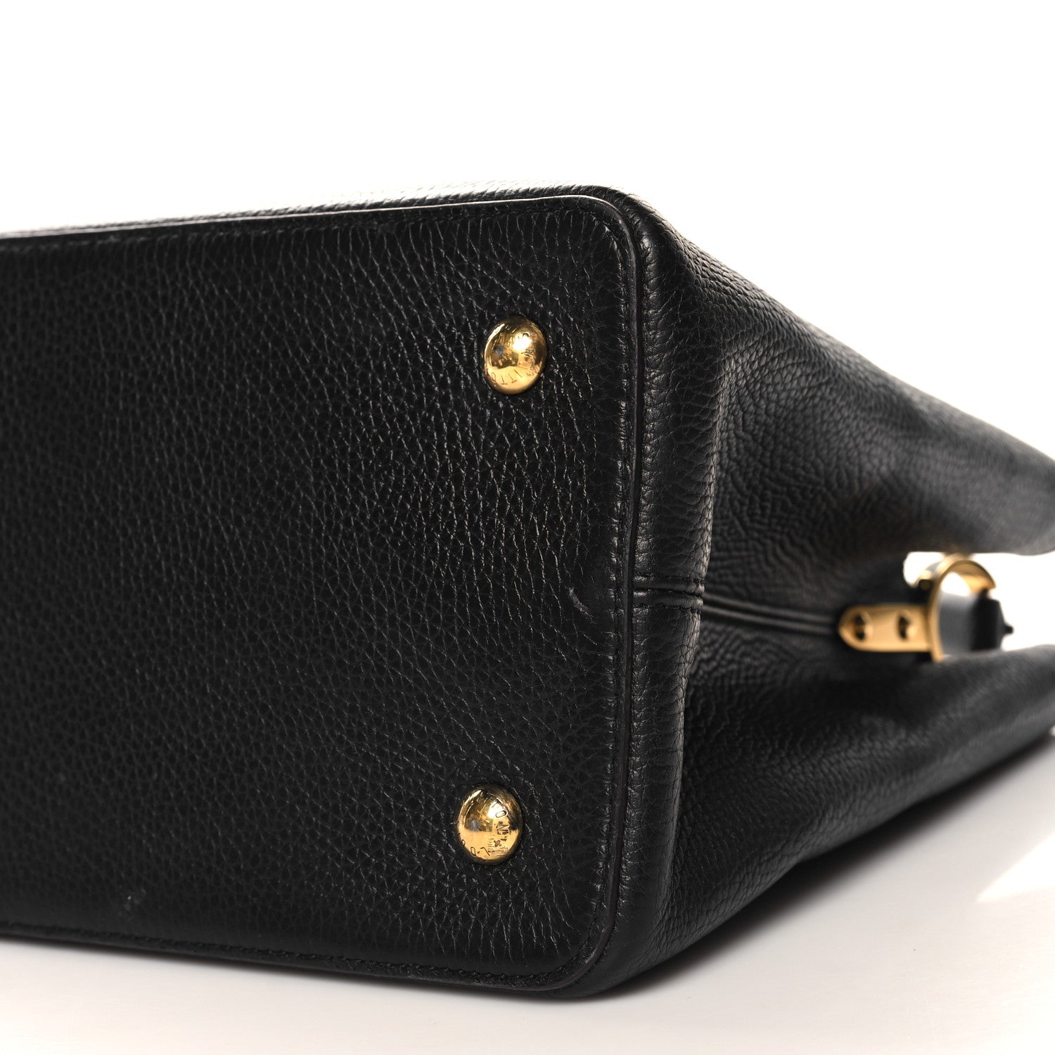Louis Vuitton Taurillon Capucines GM  Black Fuchsia 10 of 11