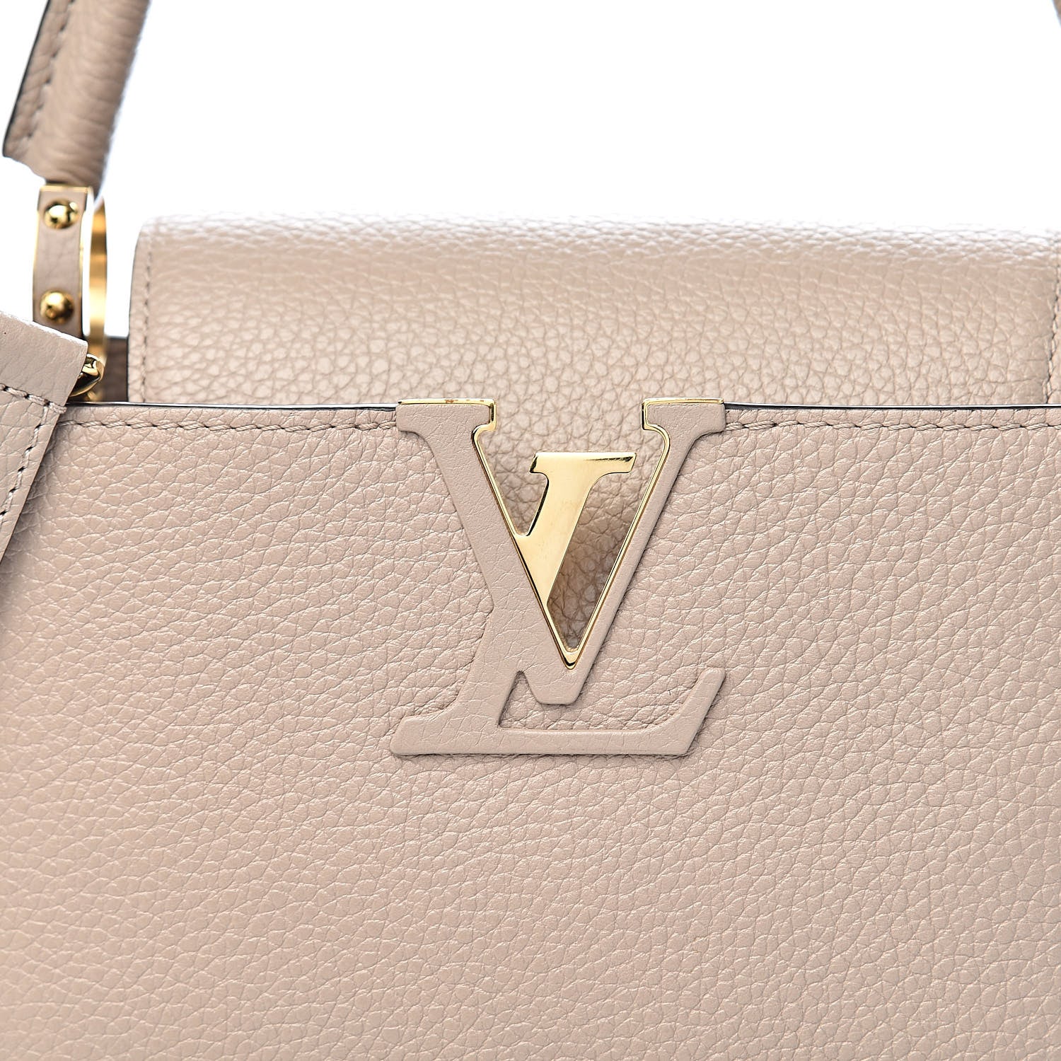 Louis Vuitton Taurillon Capucines PM Galet 10 of 10