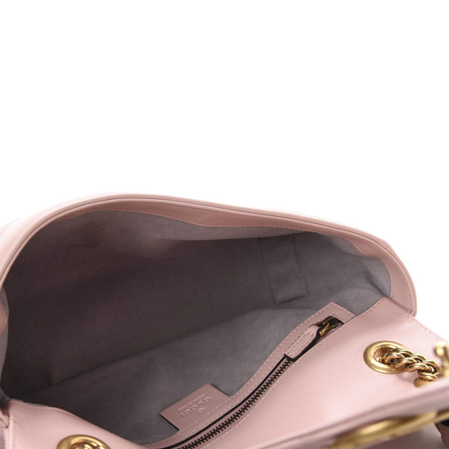 Calfskin Matelasse Small GG Marmont Shoulder Bag Perfect Pink