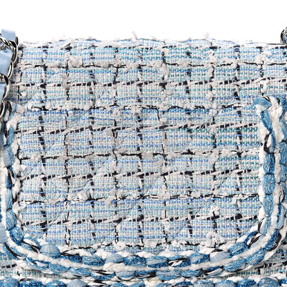 Chanel Tweed Braid Mini Flap Blue White Navy 9 of 11