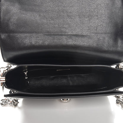 Prada Glace Calfskin Arcade Crossbody Bag Black 6 of 9