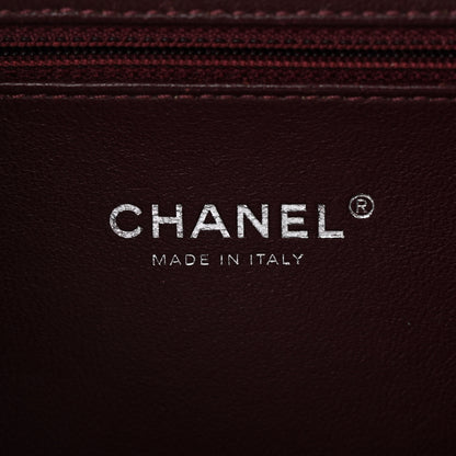 Chanel Metallic Caviar Quilted Medium CC Filigree Vanity Case Silver 6 of 11