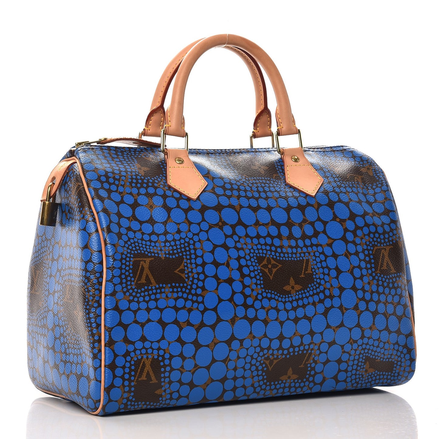 Monogram Kusama Town Speedy 30 Blue