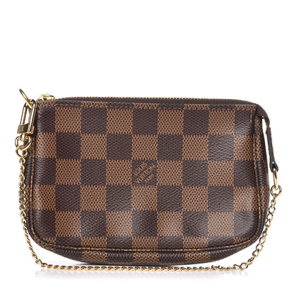 Louis Vuitton Damier Ebene Mini Pochette Accessories 1 of 8