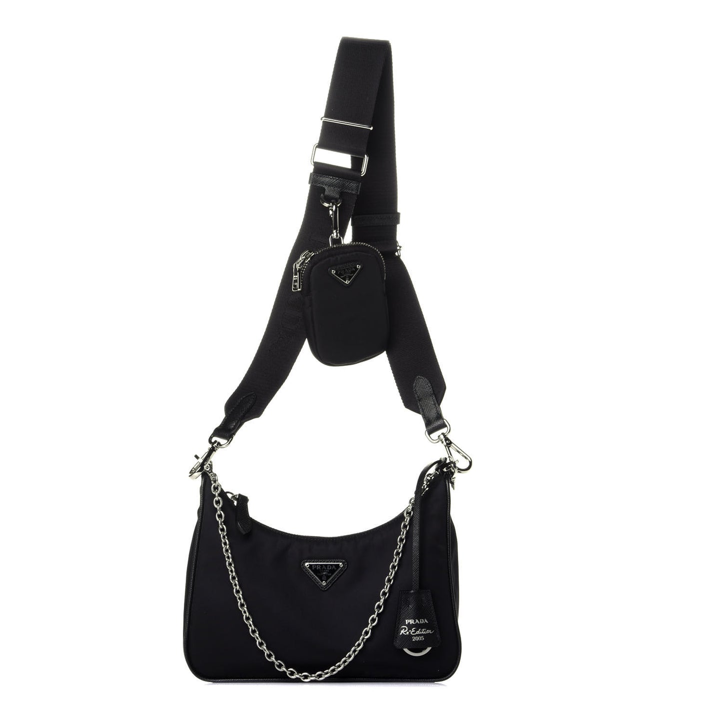 Nylon Re-Edition 2005 Shoulder Bag Black