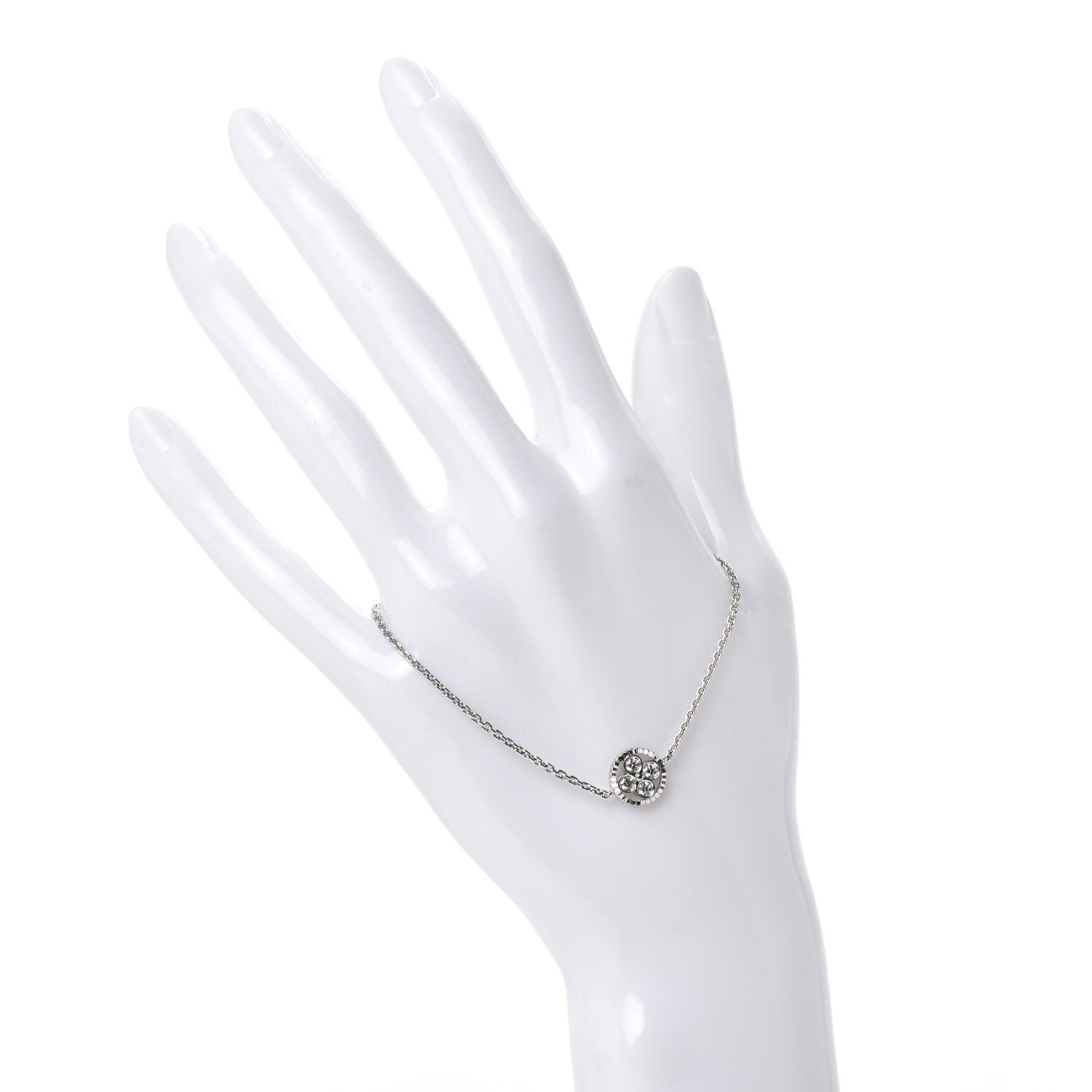 Louis Vuitton 18K White Gold Diamond Blossom BB Bracelet 2 of 5