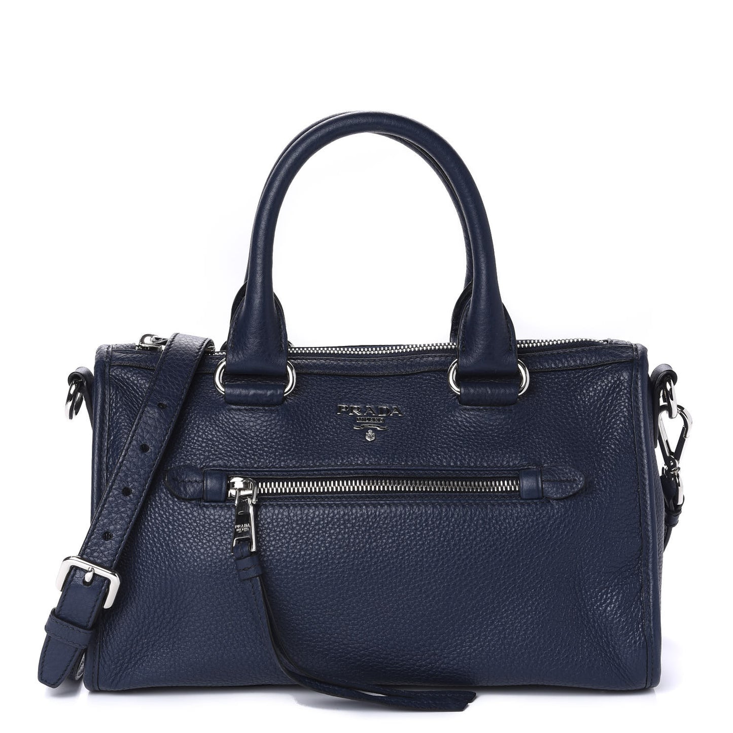 Vitello Daino Shopping Satchel Baltico