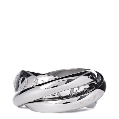 Cartier 18K White Gold 98 Xmas Limited Trinity Ring 46 3.75 3 of 4