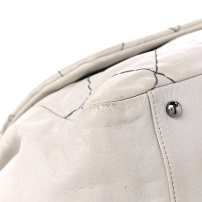 Chanel Calfskin Stitch It Accordion Flap White 8 of 18