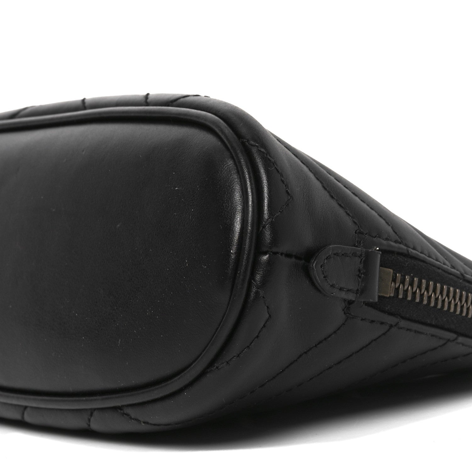 Gucci Calfskin Matelasse Large GG Marmont Pouch Cosmetic Case Black 9 of 9