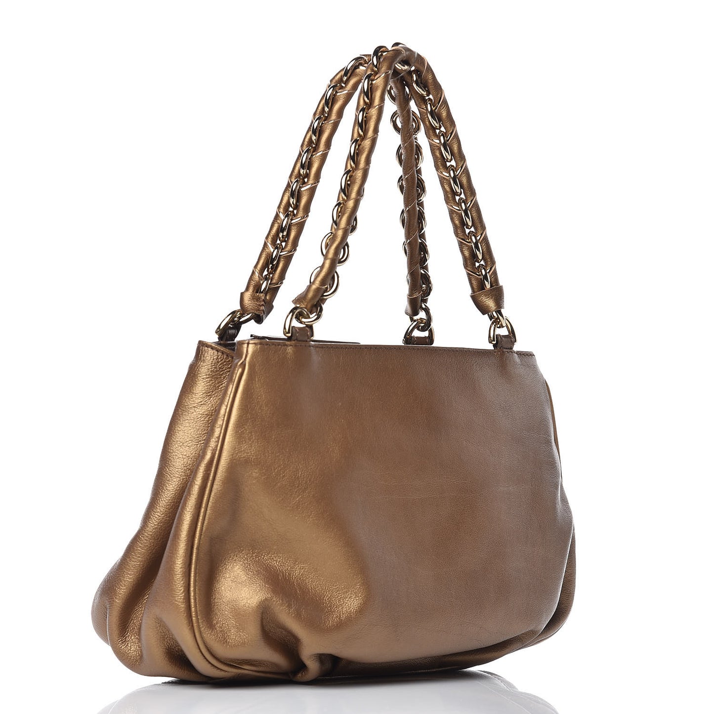 Vitello Perlat Small Mia Tote Nocciola