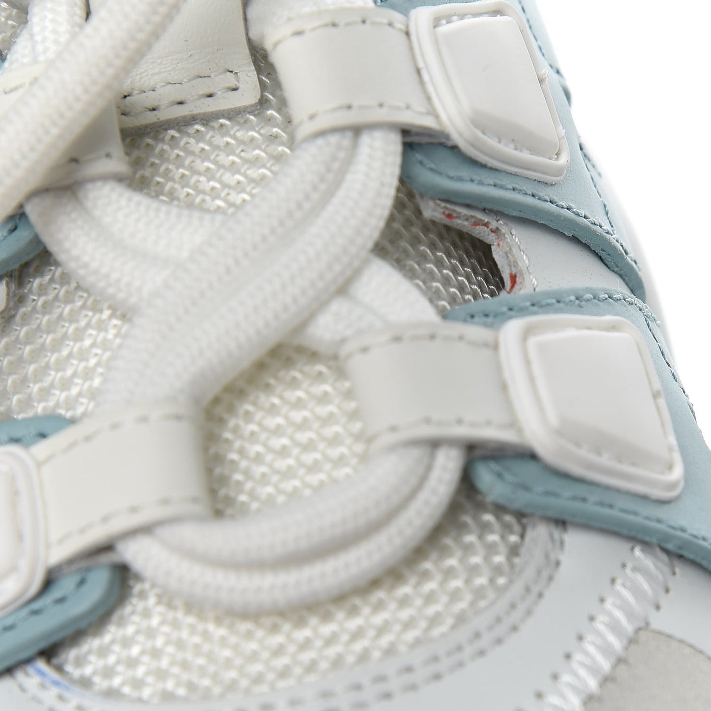 Calfskin Technical Nylon LV Archlight Sneakers 41 White Blue Gris