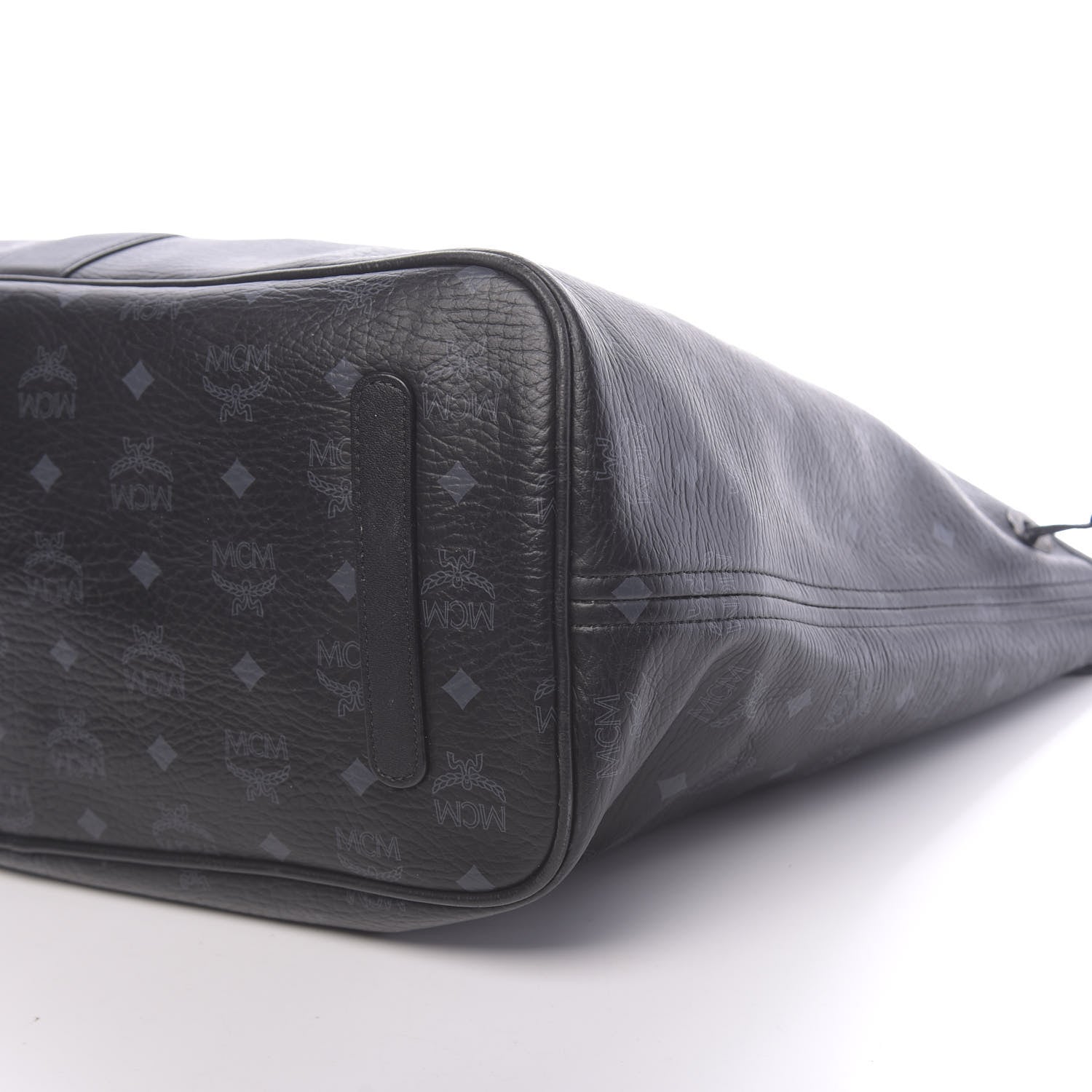 MCM Visetos Large Liz Reversible Shopper Tote Black 12 of 18