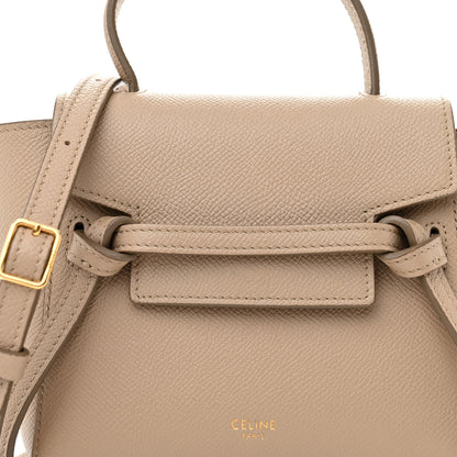 Celine Grained Calfskin Pico Belt Bag Light Taupe 7 of 9