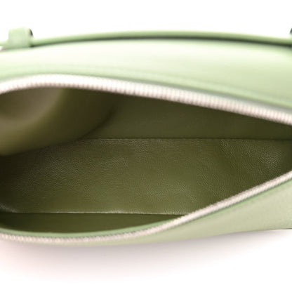 Loro Piana Grained Calfskin L19 Extra Pocket Pouch Sage Brush Leaves 5 of 9