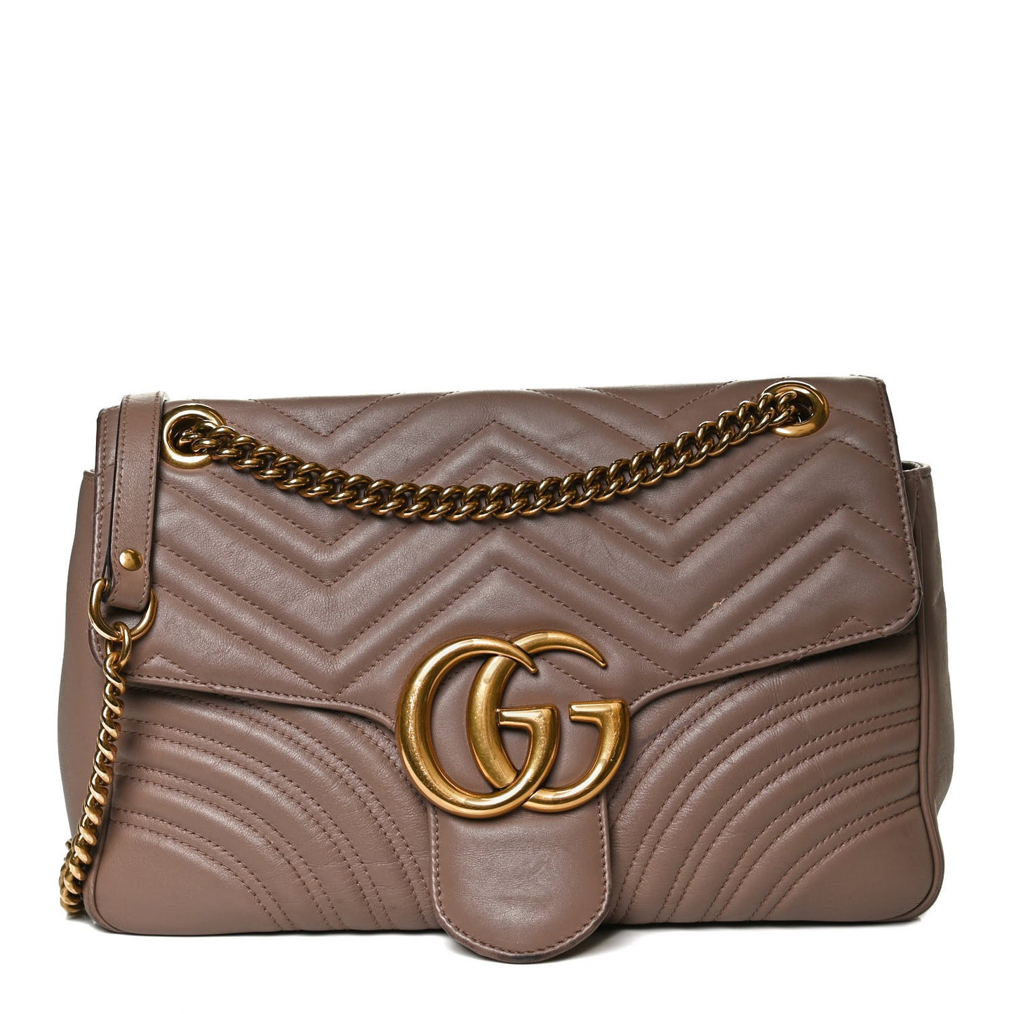 Calfskin Matelasse Medium GG Marmont Shoulder Bag Porcelain Rose