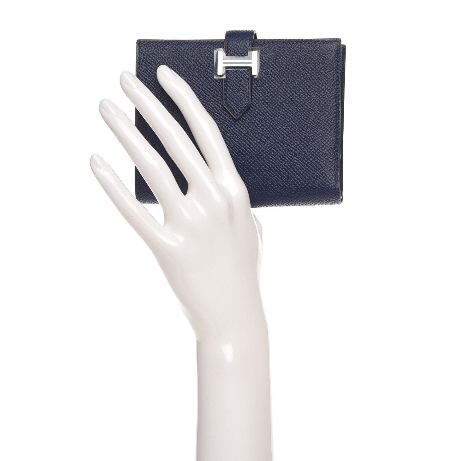 Hermes Epsom Bearn Compact Wallet Bleu Saphir 2 of 7