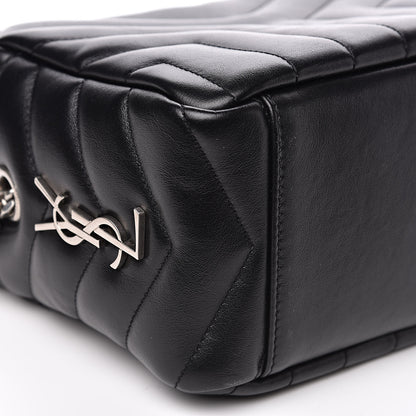 Saint Laurent Calfskin Y Quilted Monogram Small Loulou Bowling Bag Black 7 of 9