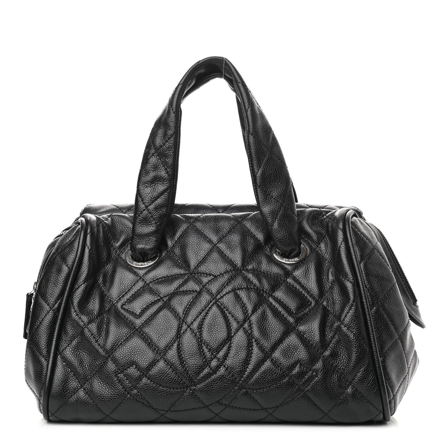 Chanel Caviar Quilted CC Timeless Bowler Black 1 of 10