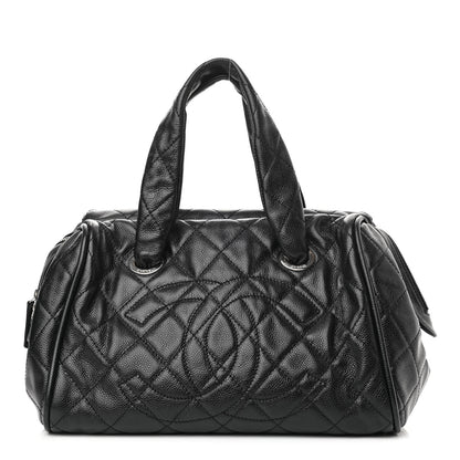 Chanel Caviar Quilted CC Timeless Bowler Black 1 of 10