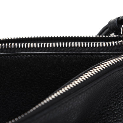 Prada Vitello Phenix Double Zip Crossbody Bag Black 12 of 18
