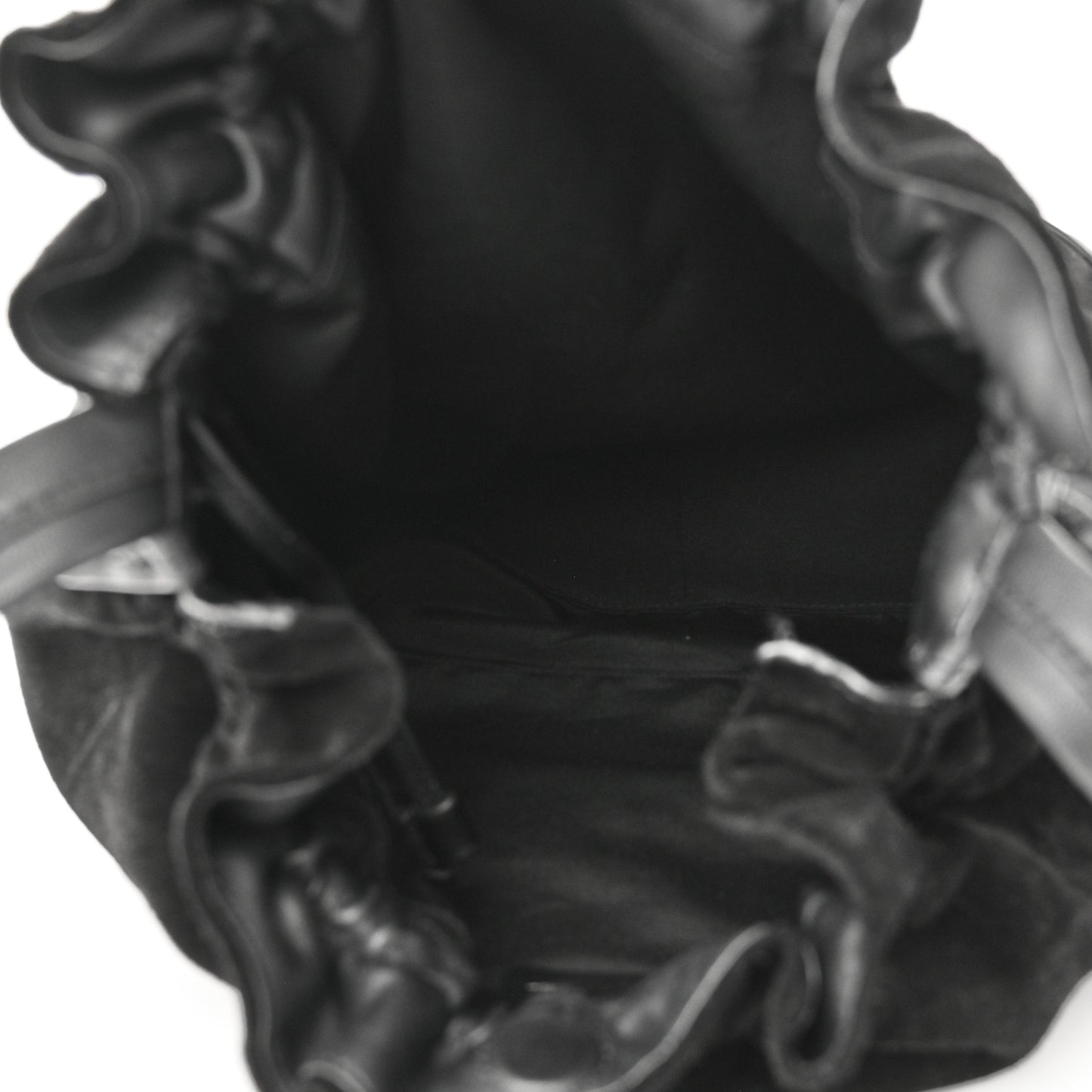 Calfskin Suede Origami Tote Black