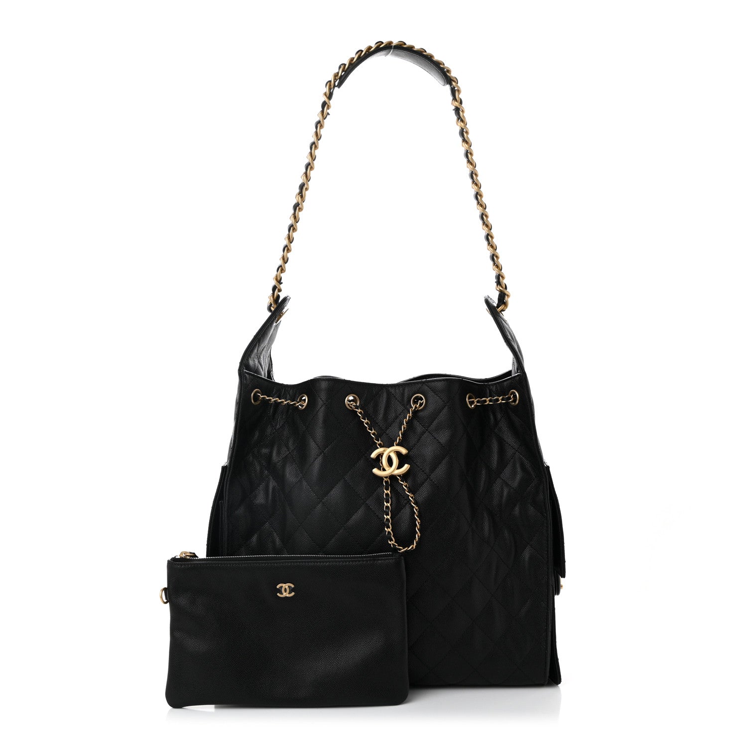 Chanel Caviar Quilted Medium Chanel 25 Handbag Black 2 of 11