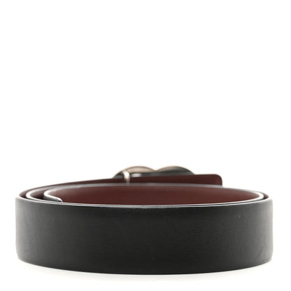 Chanel Calfskin CC Reversible Belt 85 34 Black Burgundy 2 of 4