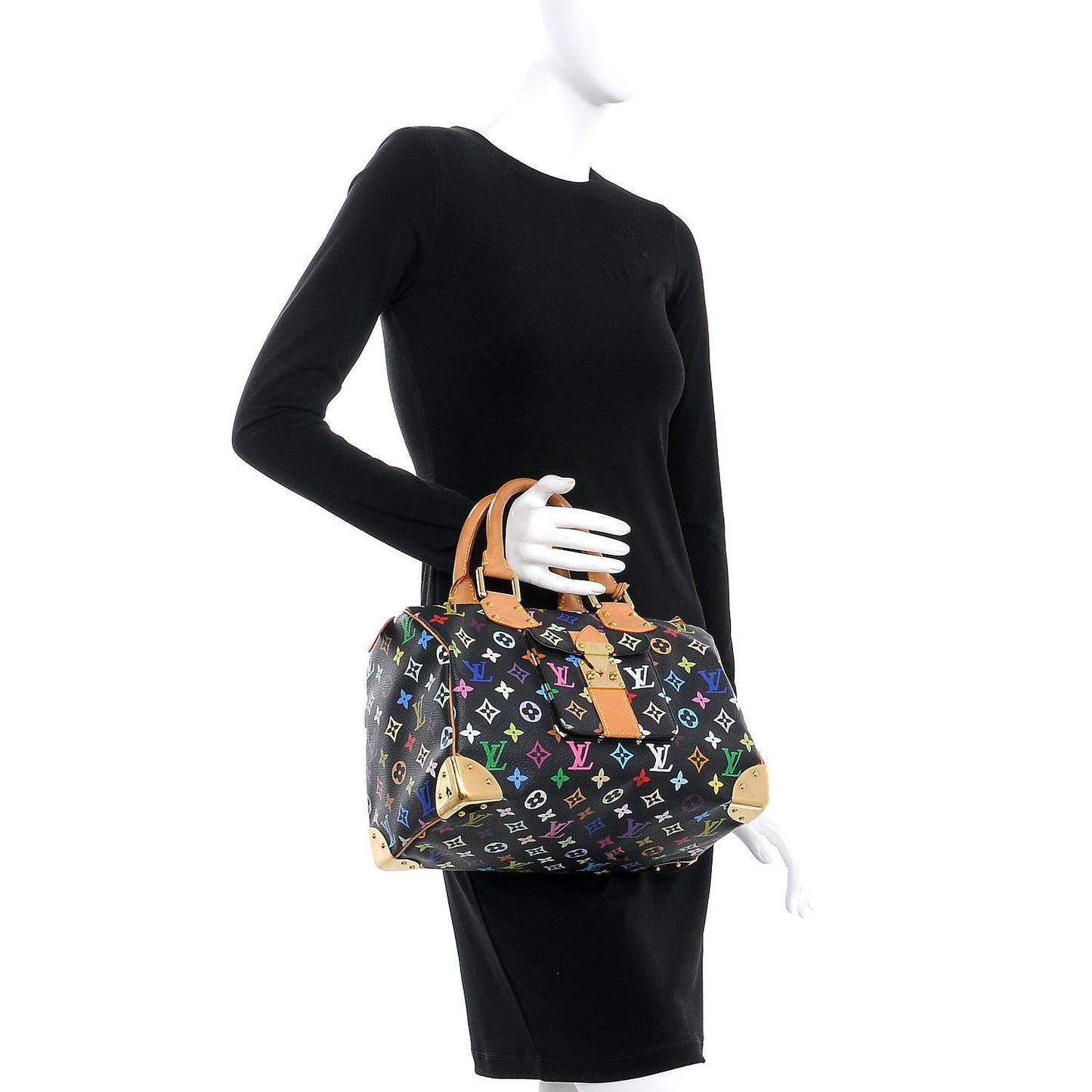 Monogram Multicolor Speedy 30 Black