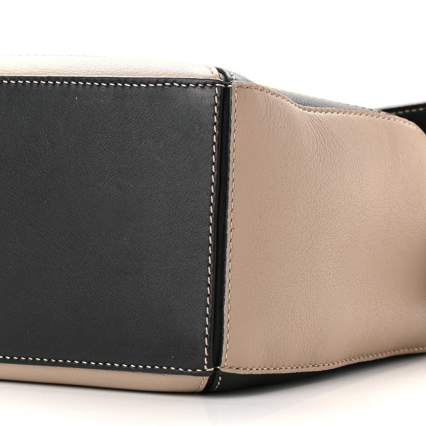 Calfskin Small Puzzle Bag Black Taupe
