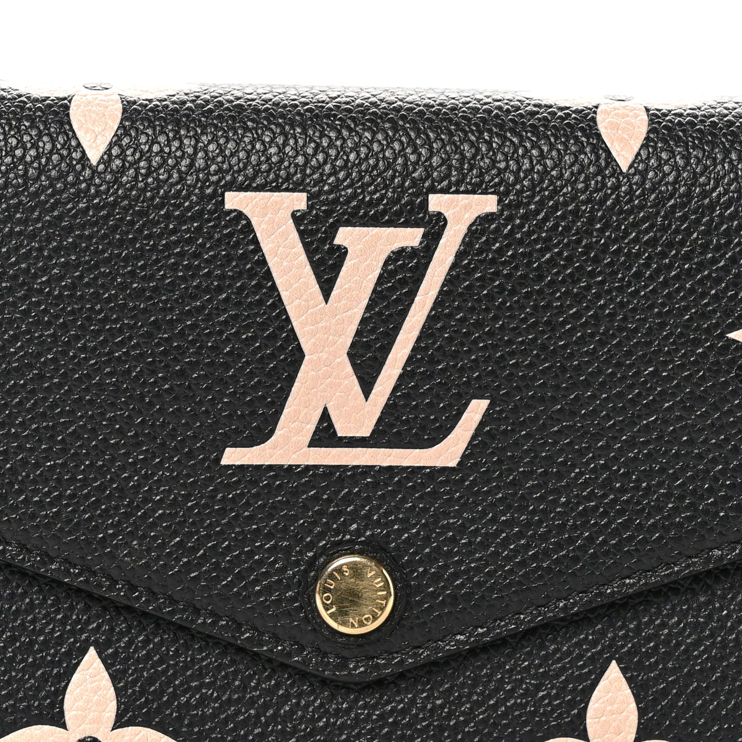 Monogram Empreinte Giant Sarah Wallet Black Beige