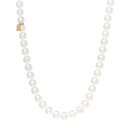 Mikimoto 18K Yellow Gold Akoya Pearl 6-7mm Strand Necklace 16.5" 1 of 4