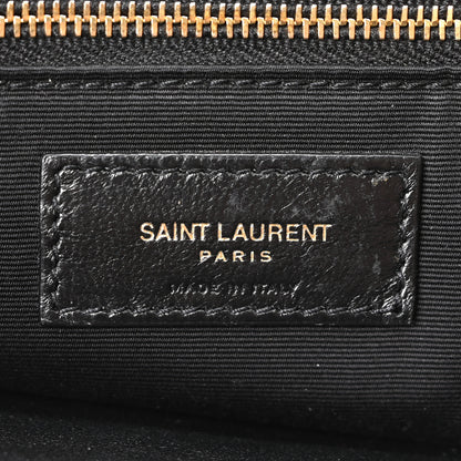 Saint Laurent Crinkled Calfskin Matelasse Monogram Medium Niki Chain Satchel Caramel 6 of 11