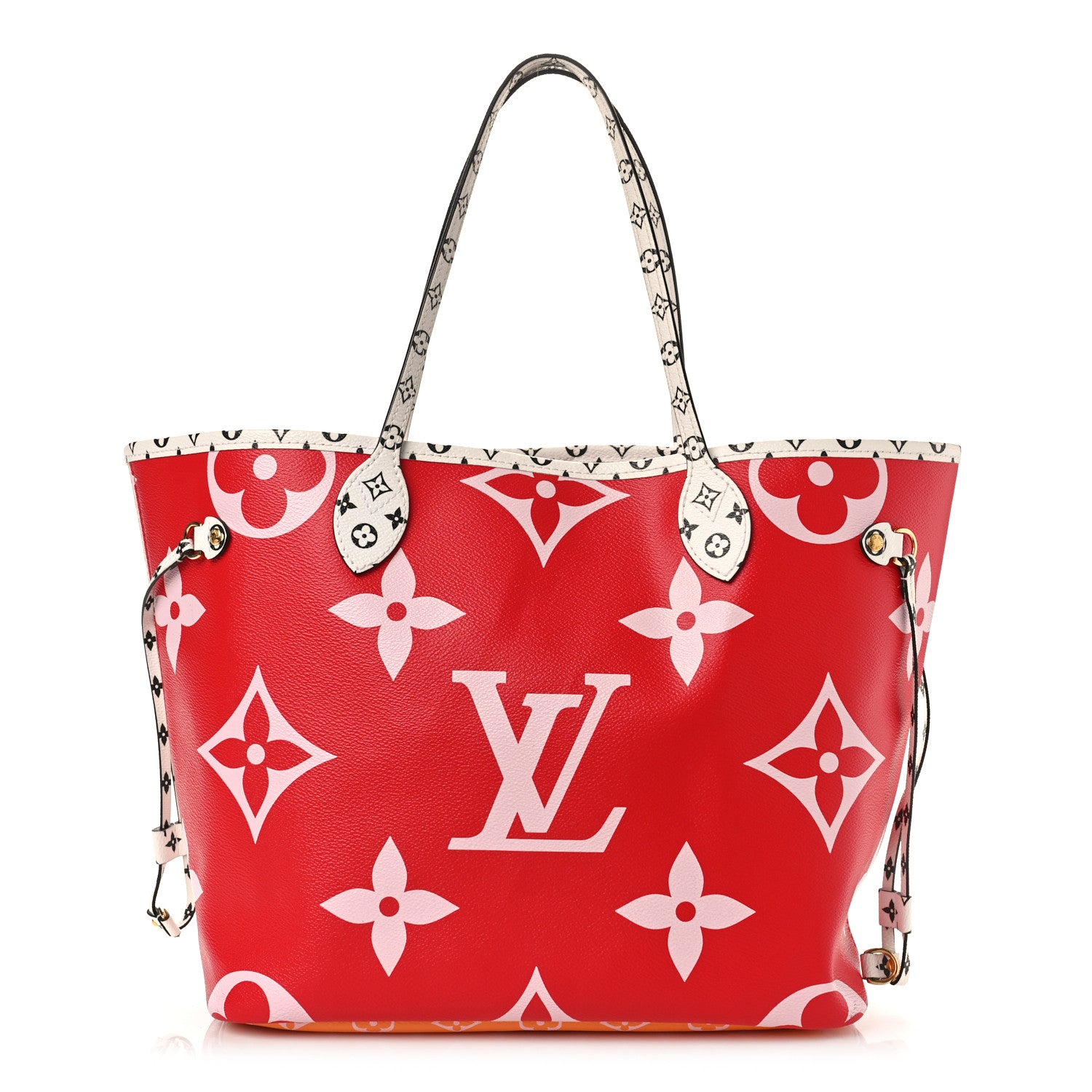 Louis Vuitton Monogram Giant Neverfull MM Rouge 3 of 9