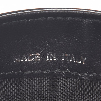 Chanel Lambskin Camellia Embossed Card Holder So Black 7 of 10