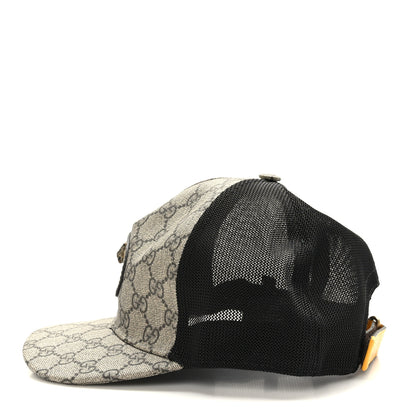 Gucci GG Supreme Monogram Neo Vintage Baseball Hat Beige New Acero 3 of 9