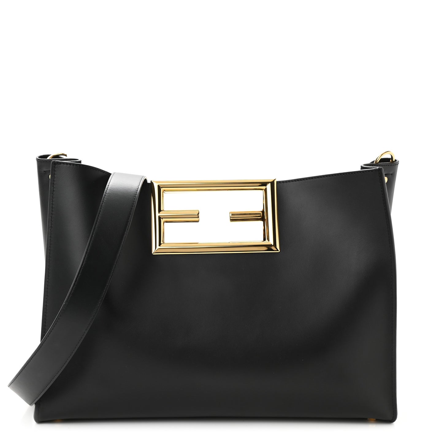 Vitello King Medium Fendi Way Tote Black