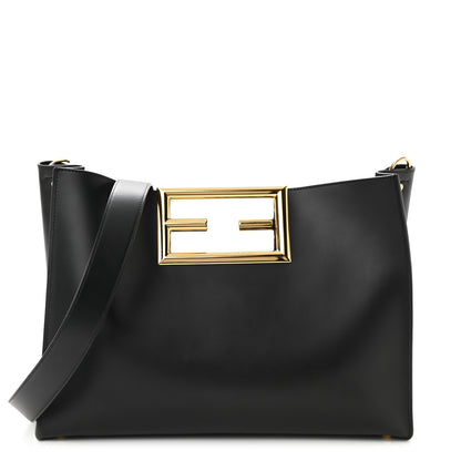 Fendi Vitello King Medium Fendi Way Tote Black 1 of 10