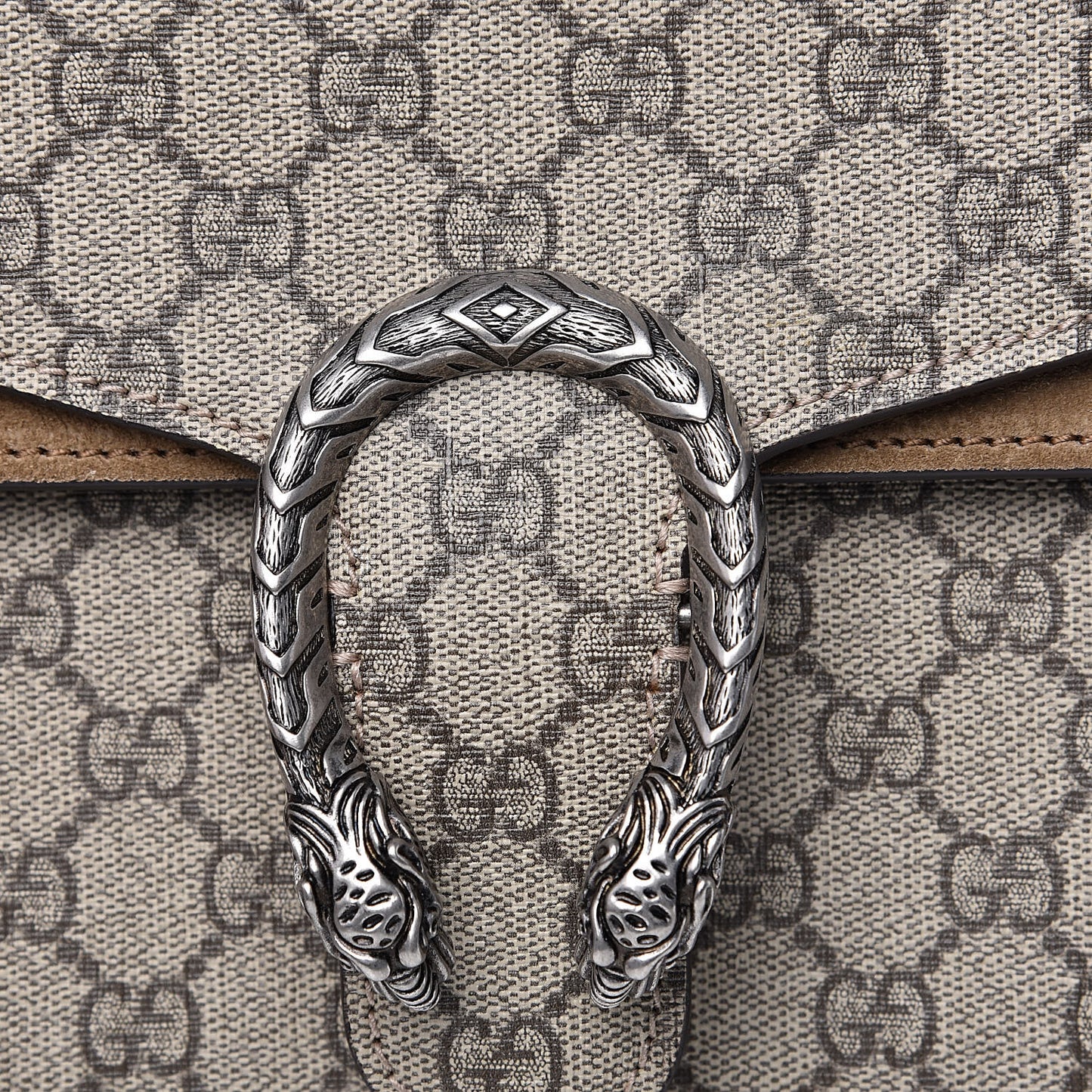 GG Supreme Monogram Small Dionysus Shoulder Bag Taupe