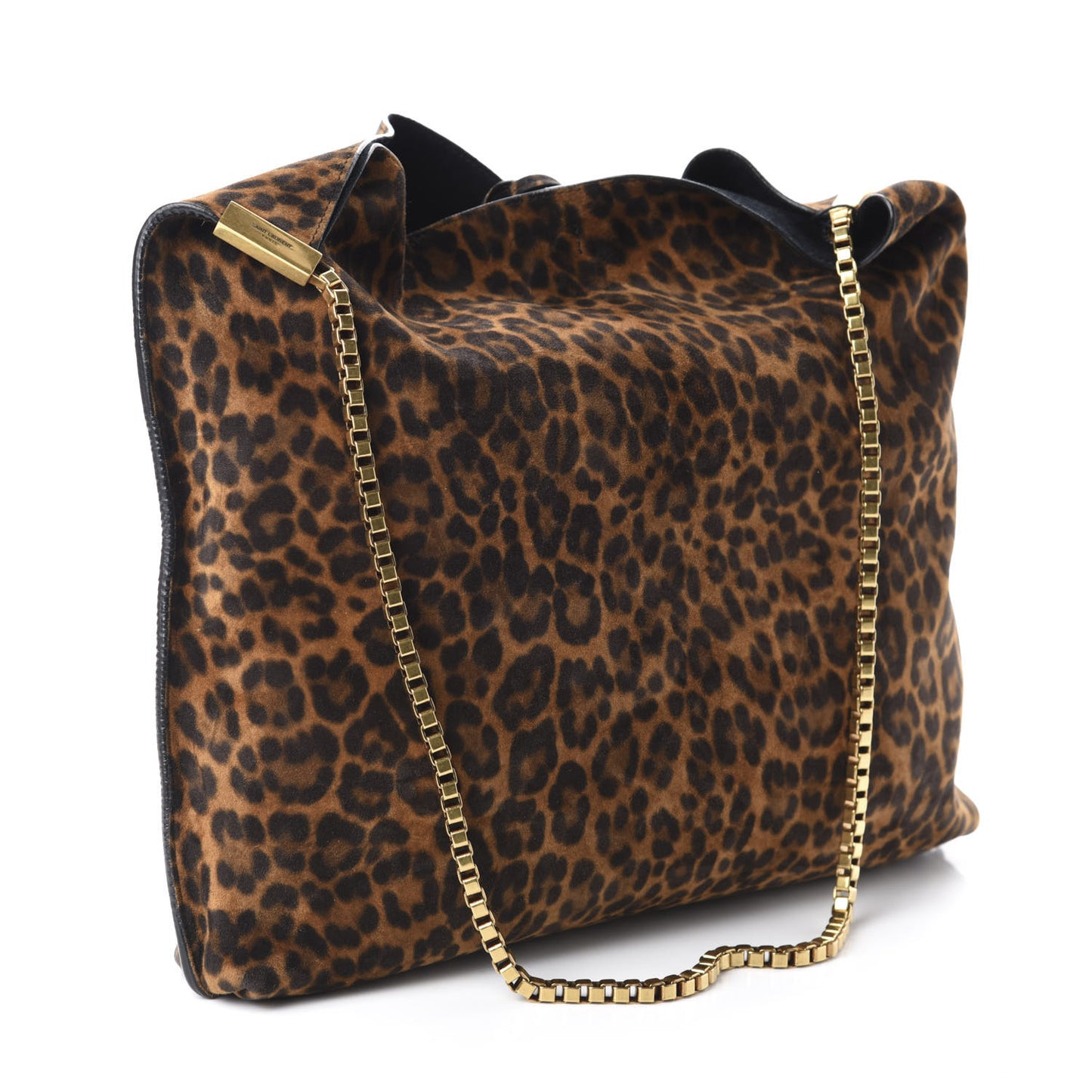 Suede Leopard Print Medium Suzanne Hobo Natural