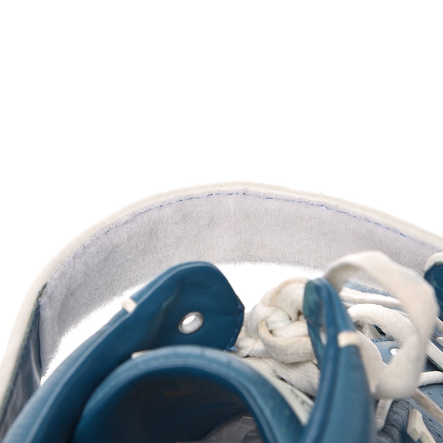Calfskin Perforated Acapulco Sneakers 8 Blue