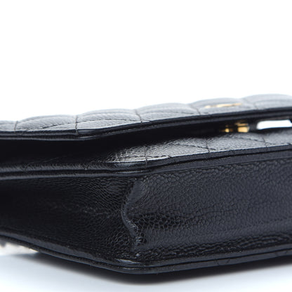 Chanel Caviar Quilted Wallet On Chain WOC Black 8 of 9