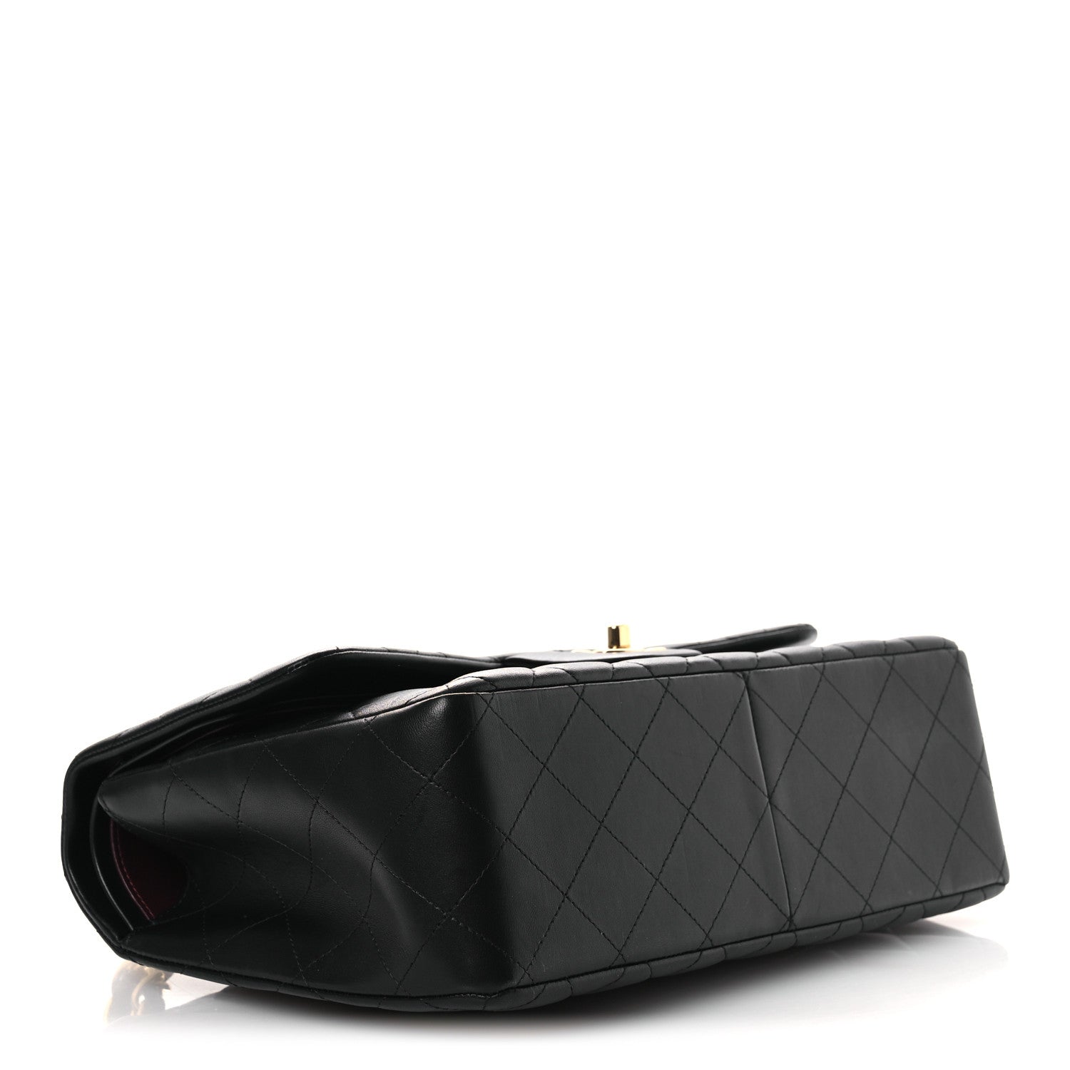 Chanel Lambskin Quilted Jumbo Double Flap Black 4 of 10