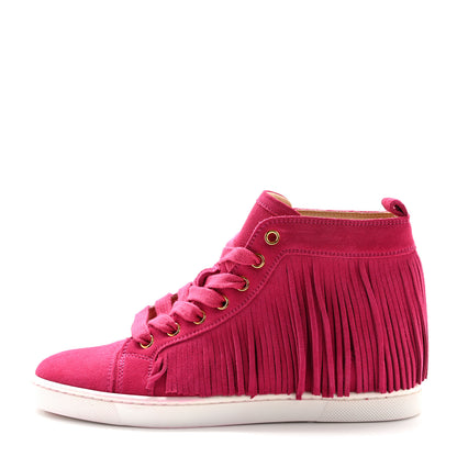 Christian Louboutin Suede Coachelito Flat Sneakers 35 Pink 1 of 12