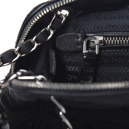 Prada Nylon Tessuto Impuntu Quilted Flap Black 6 of 9